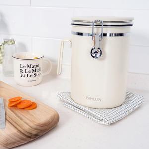 야무진 스텐 음식물 쓰레기통 가정용 진공 스테인리스 밀폐 음쓰통 2.8L 3colors