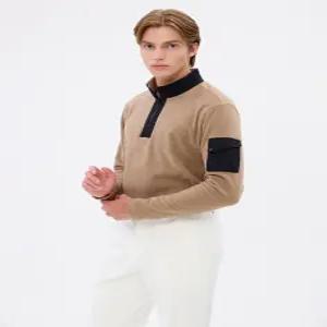 헤지스 골프 남성 24FW [가격인하][스테디셀러]패치 포켓 하프집 티셔츠 (BEIGE) WPTS4D703I3