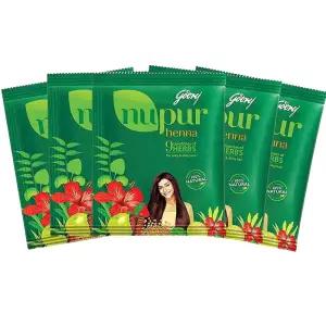 인도 누푸르 천연 헤나 가루 셀프 새치 염색약 400g 5팩