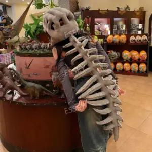 공룡 뼈모자 코스튬 스켈레톤 모자 인형 소품 할로윈 의상 파티 푹신한