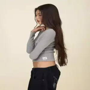 글로니 glowny TEXAS WAFFLE LONG SLEEVE (GRAY)