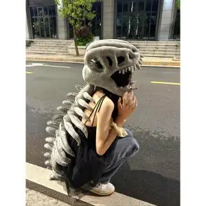 코스프레 할로윈 공룡뼈 모자 의상 봉제소품 공연