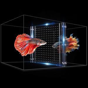 하이거 CO2 조절 가능한 아크릴 수족관 칸막이 세트 - 다목적 어류 격리용 범용 어항 분리기 2가지 크기 선택 사항 11.02 x11.02