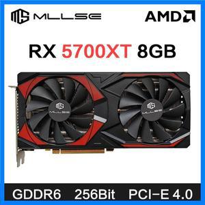MLLSE AMD RX 5700 XT 8GB 비디오 그래픽 카드 GPU GDDR6 256비트 7nm 게임 비디오 카드 rx 5600 xt 6gb 데