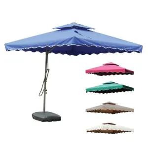 대형 파라솔 정원 폴딩 카페 사각 야외용 테라스 특대형 세트 옥상 그늘막