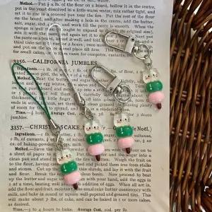 당고 고양이 사탕 키링 폰줄 하트 포인트 행운 소품샵 (WFK58DD)