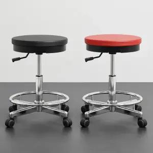 제도용바퀴기본원형의자 튼튼한 진찰용의자 국산 철제 회전