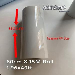 자동차 페인트 보호 필름 롤 TPU PPF 최고의 투명 코팅 Suntek xpel 품질 PROTWRAPS 60cm x 15m