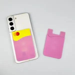 부착형 휴대폰 카드 지갑 핑크 스마트폰 카드 포켓 (WFK9A9K)