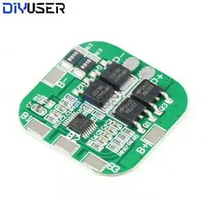 4S 20A BMS 14.8V 16.8V 리튬 이온 배터리 보호 보드 밸런스 충전 기능이 있는 18650 리튬 배터리 팩 DIY용