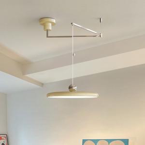 식탁호환  LED 샹들리에 컬러풀 로커 암 라이트 심플 모던 홈 데코 이동식 롱 주방 바 소서 램프