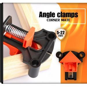 90 ° 직각 코너 클램프 목공 도구 조정 가능한 스날개 클립 픽서 목재 키트 4개