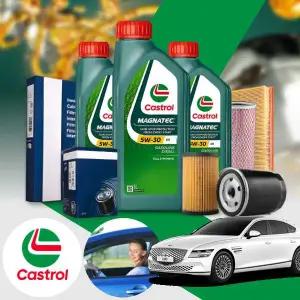 제네시스G80 RG3 2.5T(20~) 가솔린 엔진오일세트 캐스트롤 마그네틱 5W30