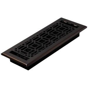 장식 격자 NGH412-RB 플로어 레지스터, 4x12, 러빙 브론즈 마감