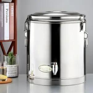 냉면육수통 식혜 얼음 육수통 가정용 스텐 냉면 동치미