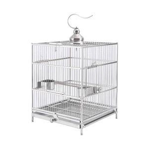 스텐새장 조류케이지 앵무새 대담 음수대 러브버드하우스 소형 카나리아 케이지 사각