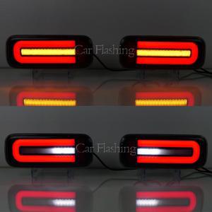 스즈키 지미 JB43 2007-2017 호환  자동차 LED 테일 라이트 미등 후방 후방 러닝 + 브레이크 다이나믹 턴