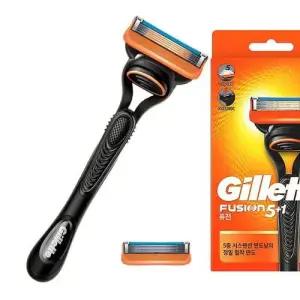 질레트 퓨전 5중날 본체 세트 1P 저자극 깔끔 절삭력 WFIKV0C