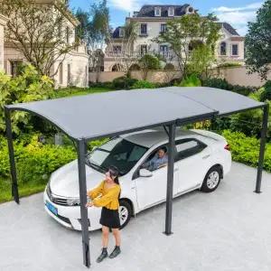 단독주택 주차장 캐노피 처마 지붕 거리조절 야외