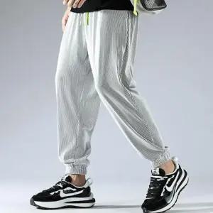 남성아이스바지 고무줄 남자여름코디 남자 남성고무줄바지 남자쿨바지