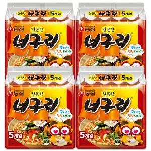 농심 너구리 봉지라면 120gx20봉