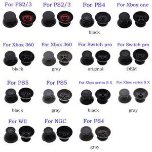 [호환품]PS2 PS3 PS4 pro 슬림 PS5 Xbox 360 시리즈 S One X 게임 패드 컨트롤러 핸들 용 2pcs 아날로그 조