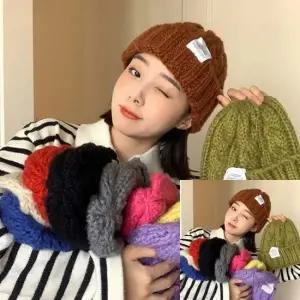 울 꽈배기 니트 비니 니트모자 뜨게모자 암환자용모자 겨울비니
