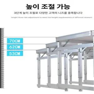 접이식 테이블 1800 3단 사무용 캠핑테이블 트레이