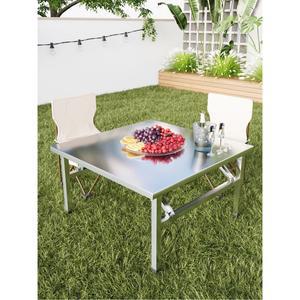 스텐 사각 테이블 접이식 캠핑테이블 업소 4인용 120x50x55cm 스 1m 식탁