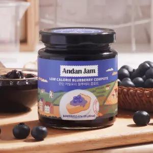안단잼 저칼로리 블루베리 콩포트 220g