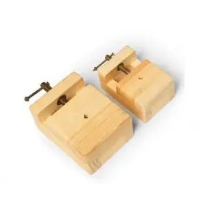 중형 원목 도장 인장재료 낙관 고정틀 전각돌 고정대