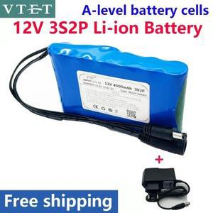 2024 DC 12V 18650 배터리 팩 6800mAh 충전식 PCB 리튬 보호 + 1A