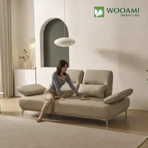 [리뷰이벤트]우아미가구 카리안 3인용 가죽 스윙 소파