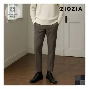 지오지아 테이퍼드 핏 하프 허리밴딩 슬랙스 ABD4PP1103 371013