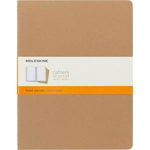 [미국배송] 몰스킨 카히어 저널 소프트 커버 라지(5인치 X 8.25인치) 룰드/라인드 블랙 80페이지(3페이지 세트)