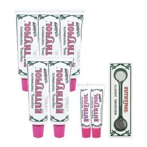 [ EUTHYMOL ] 유시몰 화이트닝 미백 치약 120g 5개+20g 2개+스퀴저