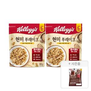 켈로그 현미후레이크, 550g, 2개 + 증정(첵스초코 쿠키앤크림 30g,1개)