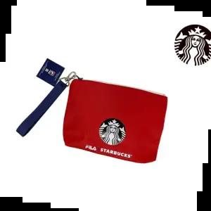 캐주얼백 태국 스타벅스 휠라 레드 파우치(STBUP12)