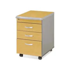 HS 목재 이동서랍 사무 업무 3단 서랍장 이동형