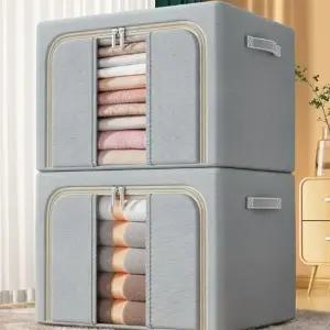 접이식 와이어 보관함 정리 겨울옷 이불 66L
