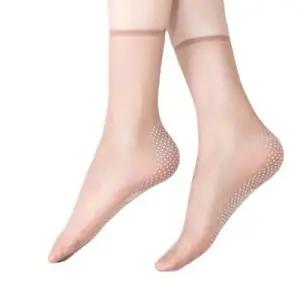 고탄력 얇은 미끄럼방지 스타킹 논슬립 발목 WF0E0F9