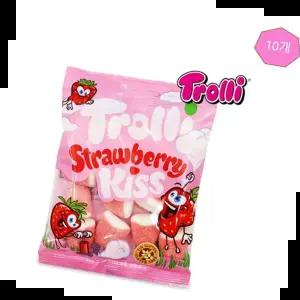 키스젤리 딸기맛 트롤리 키스 젤리 사탕 간식 베리 100gx10개