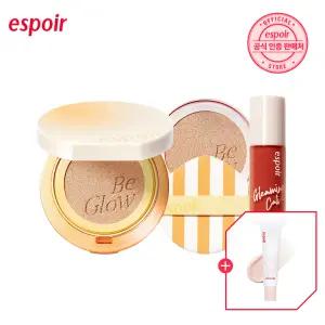 에스쁘아 (글리밍 캘리 에디션) 비글로우 볼륨 쿠션 (본품+리필+퍼프 1매+미니립+선크림 20ml)