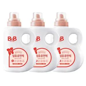 비앤비 섬유유연제 자스민 용기 1500ml x3개 시그니처 아기 유아