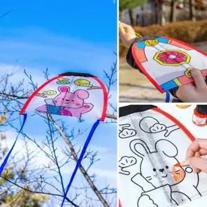 [문구티쳐] 민화샵 고무줄 연만들기 (5종류) 연날리기 민속놀이 전통놀이 야외놀이 돌봄교실 놀이학교 설날 전통DIY