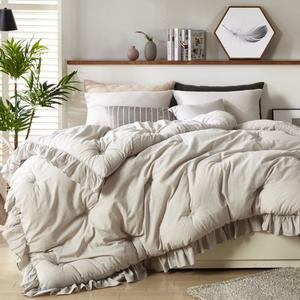 [지베딩] 유기농 오가닉 워싱 순면 프릴이불 퀸(Q)