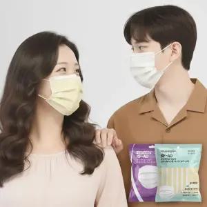 메디케이알 베이직핏 덴탈마스크 KF-AD 100매 컬러 황사 마스크