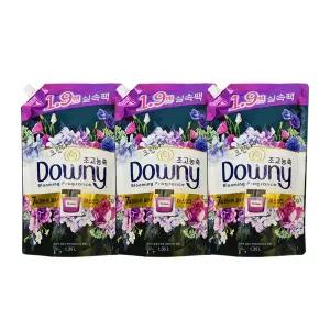 다우니 생화향기 고농축 섬유유연제 미스티크 리필 1.35L x3개