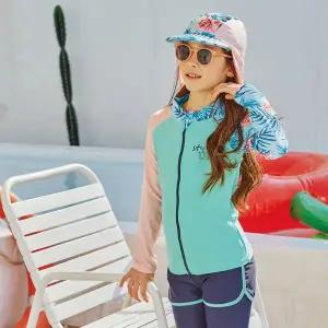 [보리보리/아이스샌드]아이스샌드  주니어 집업 래쉬가드 플랩캡세트(4피스) UNU-33111