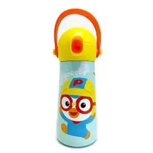 [텐바이텐]뽀로로 더보틀 몰리 원터치 어깨끈 이중 스텐 물통 어린이 유치원